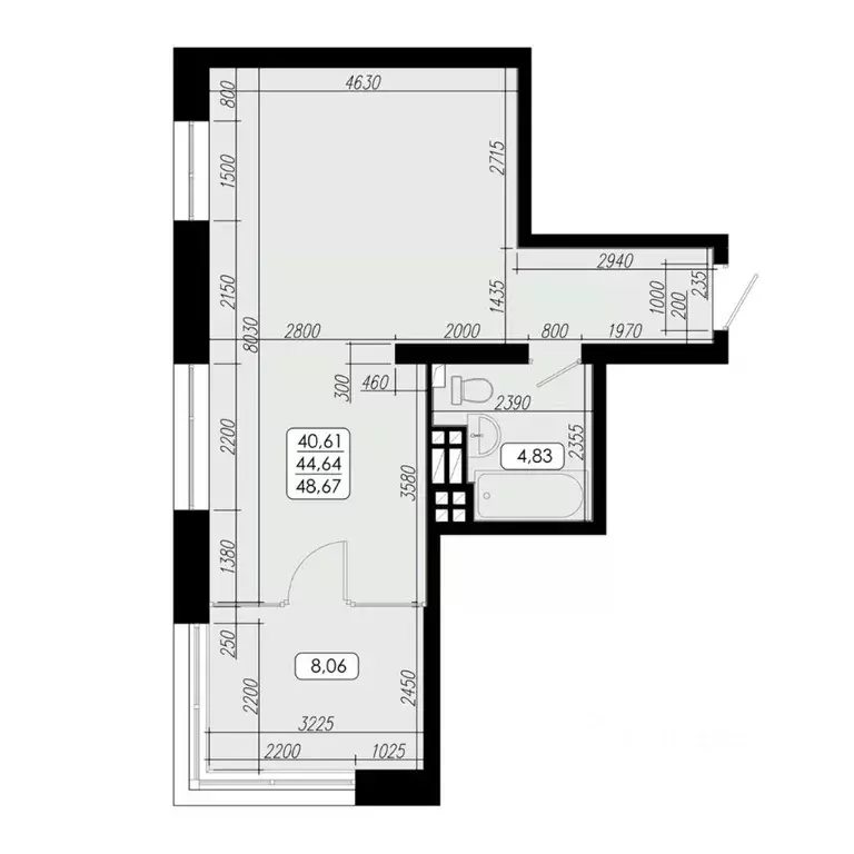 1-к кв. Приморский край, Владивосток Верхняя ул., 20 (44.64 м) - Фото 1