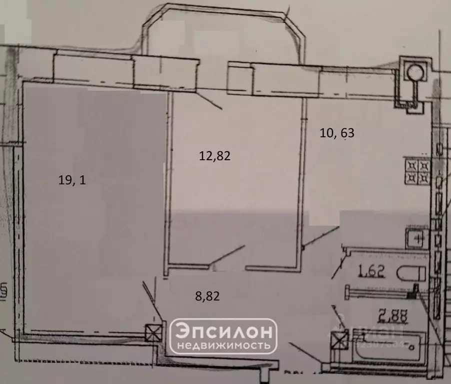 2-к кв. Курская область, Курск ул. Льва Толстого, 21 (56.4 м) - Фото 2