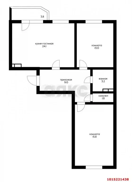 2-комнатная квартира: Краснодар, улица им. Мурата Ахеджака, 10А (75 м) - Фото 1