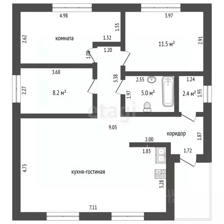 Дом в Тюменская область, Тюмень проезд Шахматный (80 м) - Фото 2