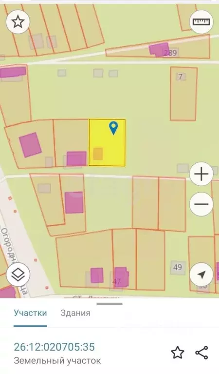 Участок в Ставропольский край, Ставрополь Фиалка садовое товарищество, ... - Фото 1