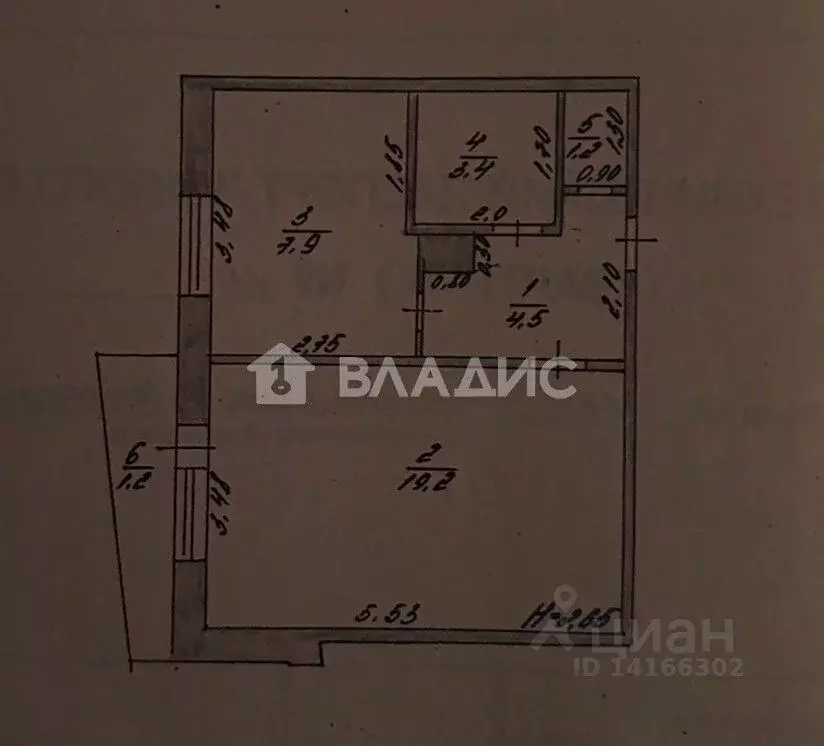 1-к кв. Белгородская область, Короча Интернациональная ул., 64 (40.4 ... - Фото 2