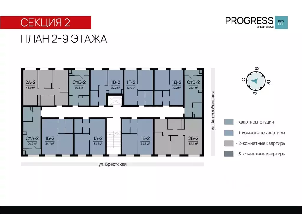 1-к кв. Астраханская область, Астрахань Брестская ул., 11/2 (34.74 м) - Фото 1