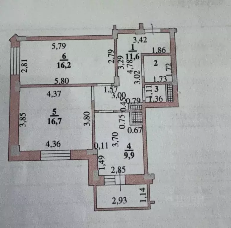 2-к кв. Липецкая область, Липецк ул. Хренникова, 4 (58.9 м) - Фото 1