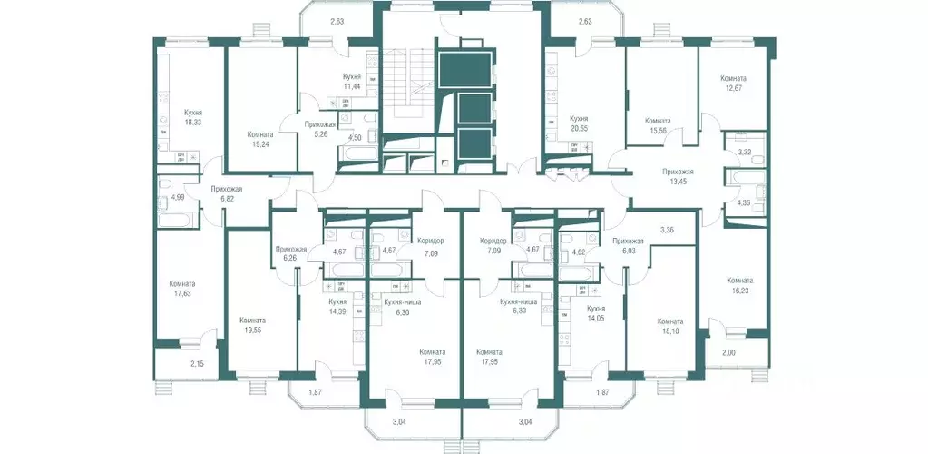 1-к кв. Московская область, Одинцово Северная ул., 5к2 (47.6 м) - Фото 2
