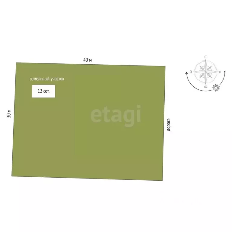 Участок в Хабаровский край, Хабаровский район, с. Корсаково-1  (12.0 ... - Фото 2