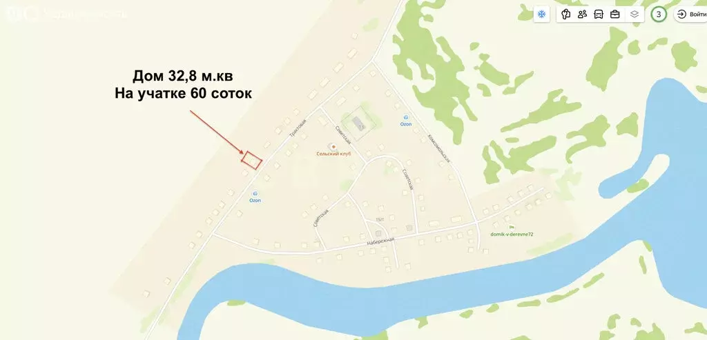 Дом в Тюменская область, Ярковский муниципальный округ, деревня ... - Фото 2