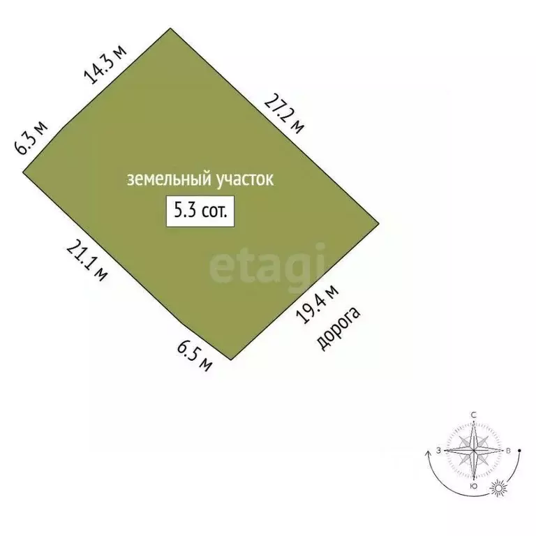 Участок в Крым, Белогорск Дзержинец СНТ,  (5.3 сот.) - Фото 1