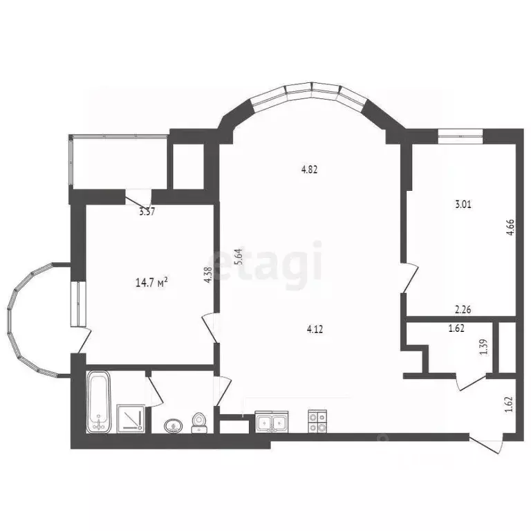 3-к кв. Московская область, Одинцовский городской округ, ... - Фото 2