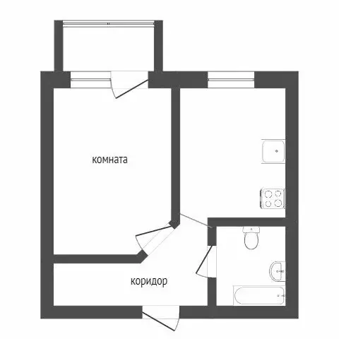 1-комнатная квартира: Улан-Удэ, микрорайон 140А, 41 (40 м) - Фото 1