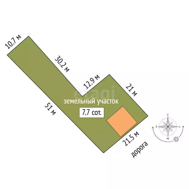 Дом в Ялуторовск, улица Скворцова-Степанова (46.2 м) - Фото 1