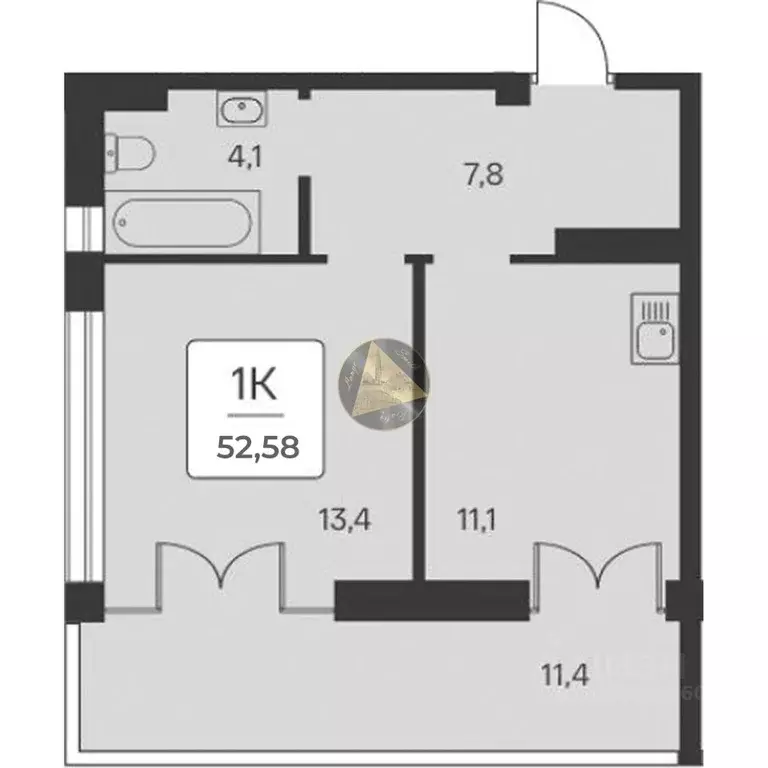 1-к кв. Крым, Алупка ш. Севастопольское, 6Ак3 (52.58 м) - Фото 2