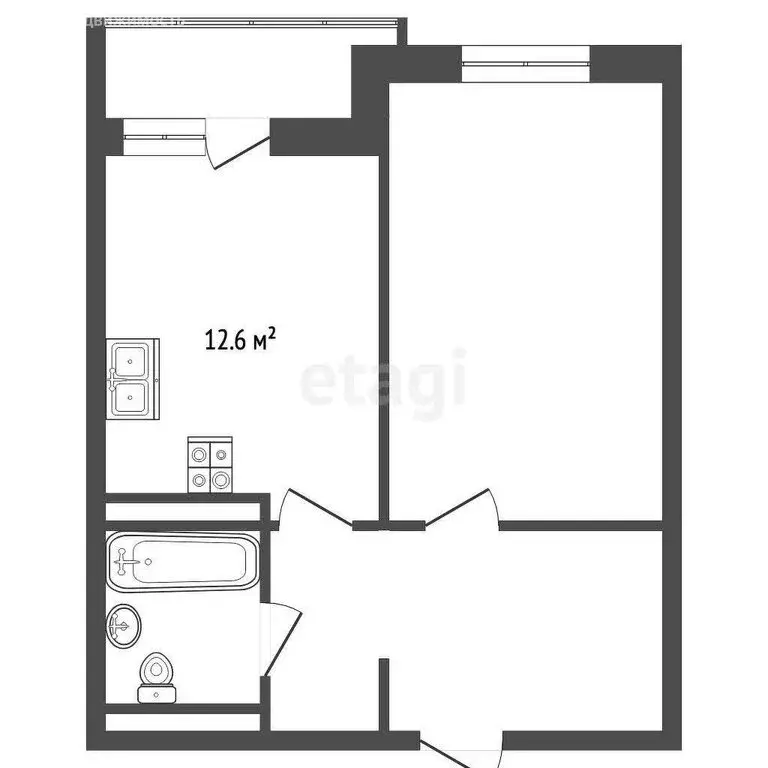 1-комнатная квартира: Анапа, улица Ленина, 146 (46.2 м) - Фото 1