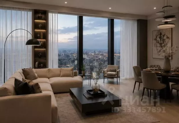 2-к кв. Москва 1-й Красногвардейский проезд, 21с2 (87.0 м) - Фото 2