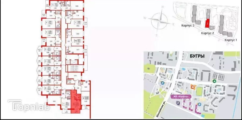 Студия Ленинградская область, Всеволожский район, пос. Бугры ул. ... - Фото 2