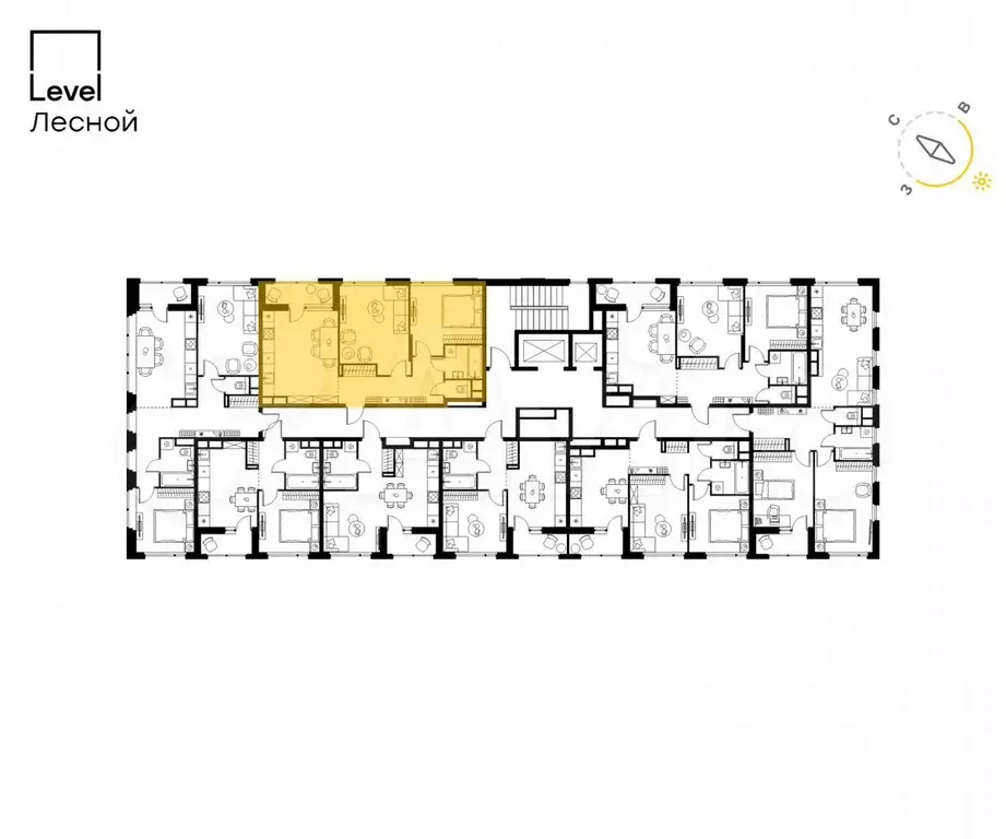 2-к. квартира, 62,5 м, 14/15 эт. - Фото 1