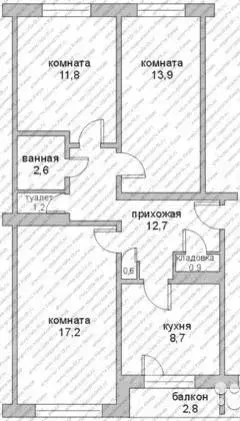 3-к кв. Новгородская область, Валдай ул. Труда (67.0 м) - Фото 2