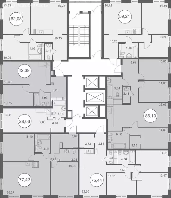 3-комнатная квартира: Липецк, Депутатская улица, 60 (75.44 м) - Фото 1