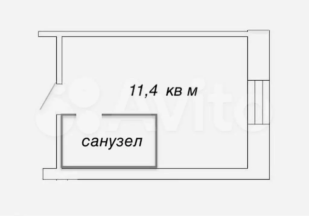 Квартира-студия, 11,3 м, 1/8 эт. - Фото 0