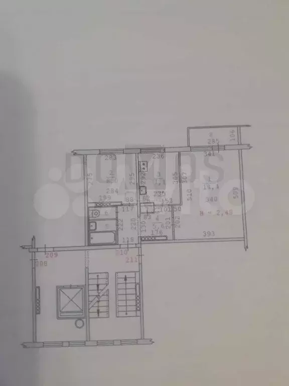 2-к. квартира, 43 м, 8/9 эт. - Фото 1