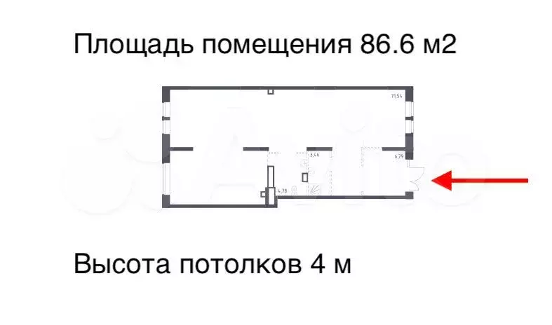 Пригород Лесное помещение под супермаркет 86.6 м - Фото 0