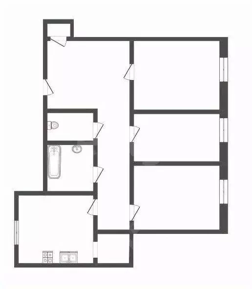 3-к кв. Кемеровская область, Прокопьевск ул. Шишкина, 27 (91.0 м) - Фото 2