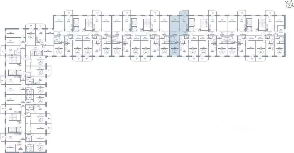 2-к кв. Ханты-Мансийский АО, Нефтеюганск 4-й мкр, 4 (71.3 м) - Фото 1