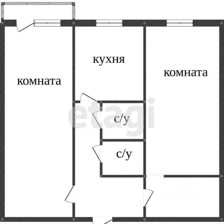 2-к кв. Вологодская область, Вологда ул. Михаила Поповича, 20Б (44.2 ... - Фото 1
