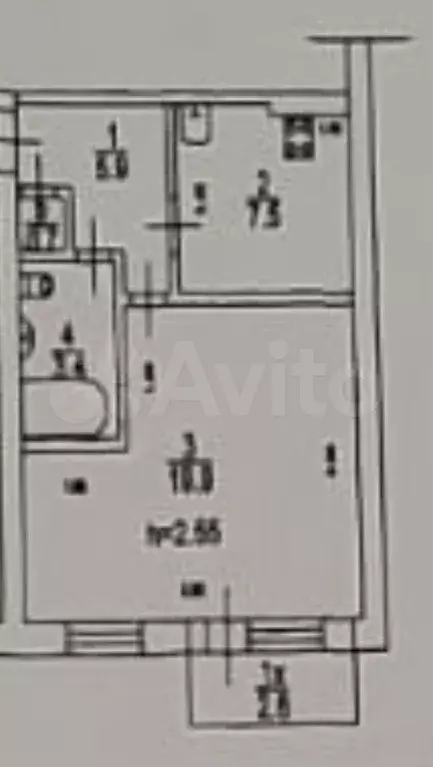 1-к. квартира, 37,4 м, 4/5 эт. - Фото 0