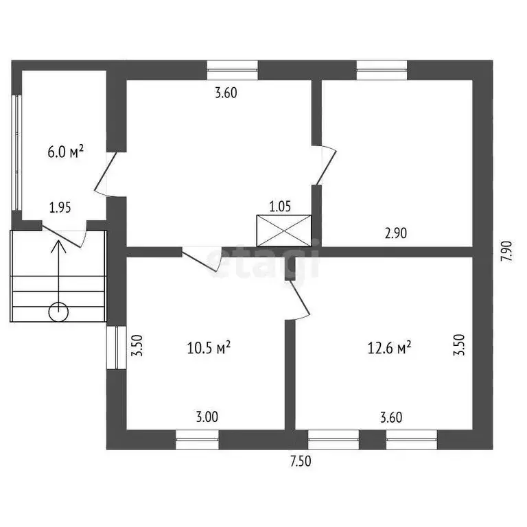 Дом в Лысогорская, улица Кочубея (47.5 м) - Фото 1