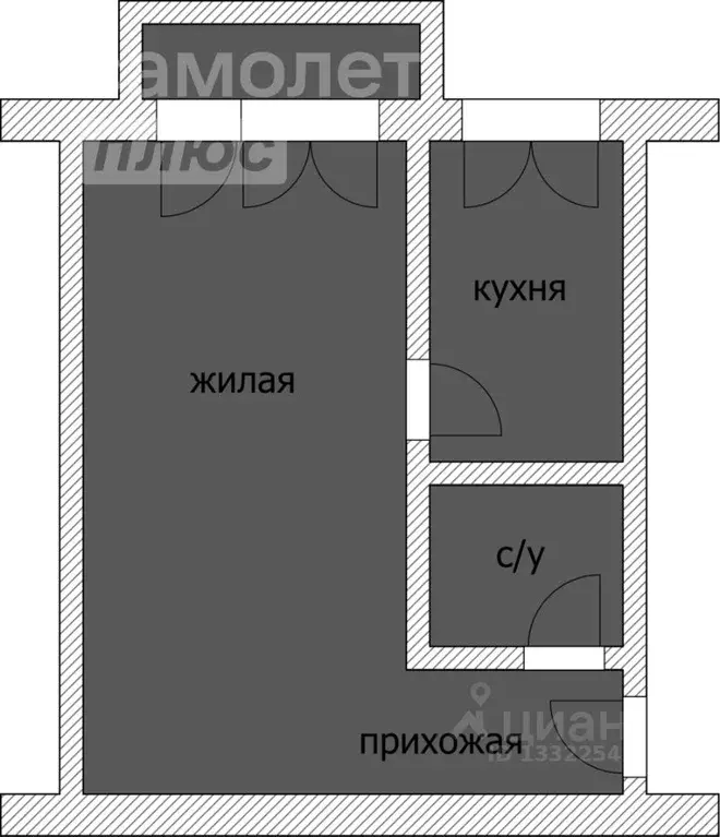 1-к кв. Смоленская область, Смоленск ул. Соболева, 82 (26.1 м) - Фото 1