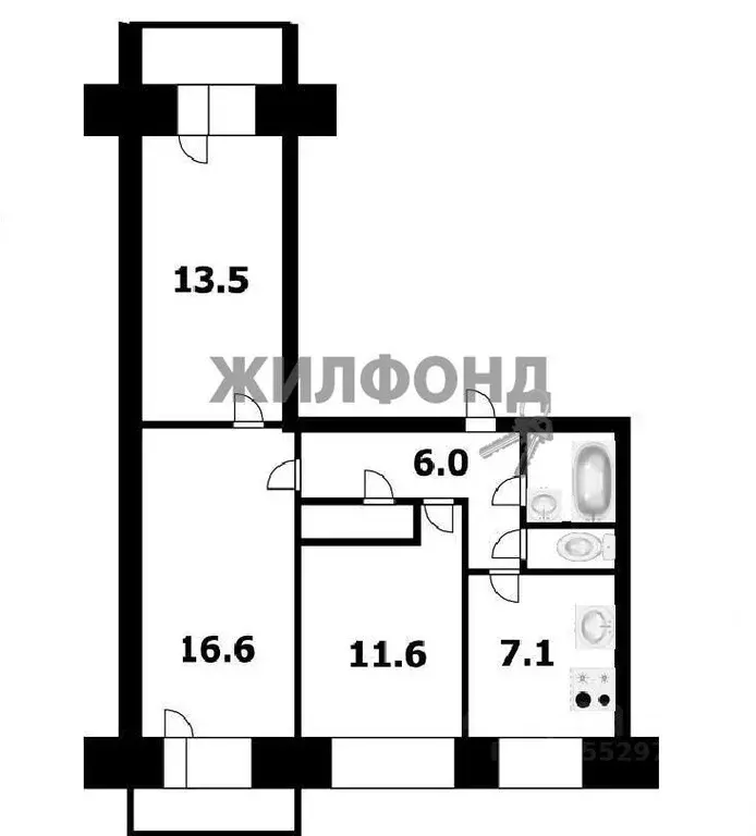 Офис в Новосибирская область, Новосибирск Железнодорожная ул., 8/1 (61 ... - Фото 0