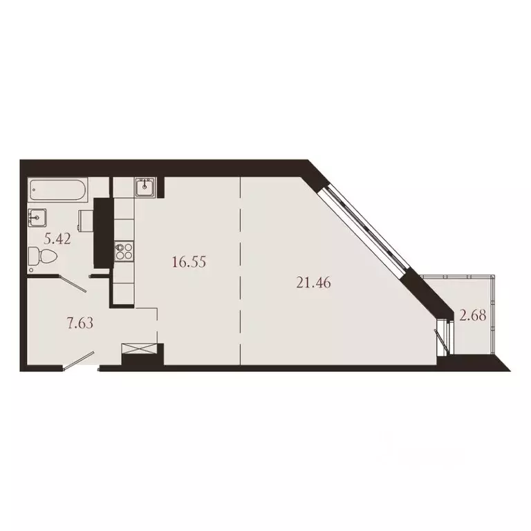 1-к кв. Иркутская область, Иркутск Советская ул., 115/1 (53.74 м) - Фото 1