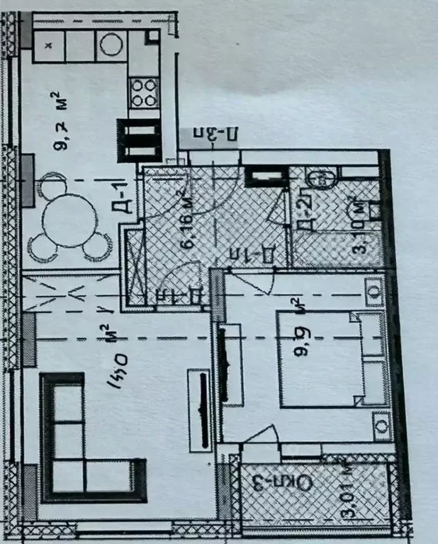 2-к кв. Нижегородская область, Нижний Новгород д. Анкудиновка, ул. ... - Фото 2