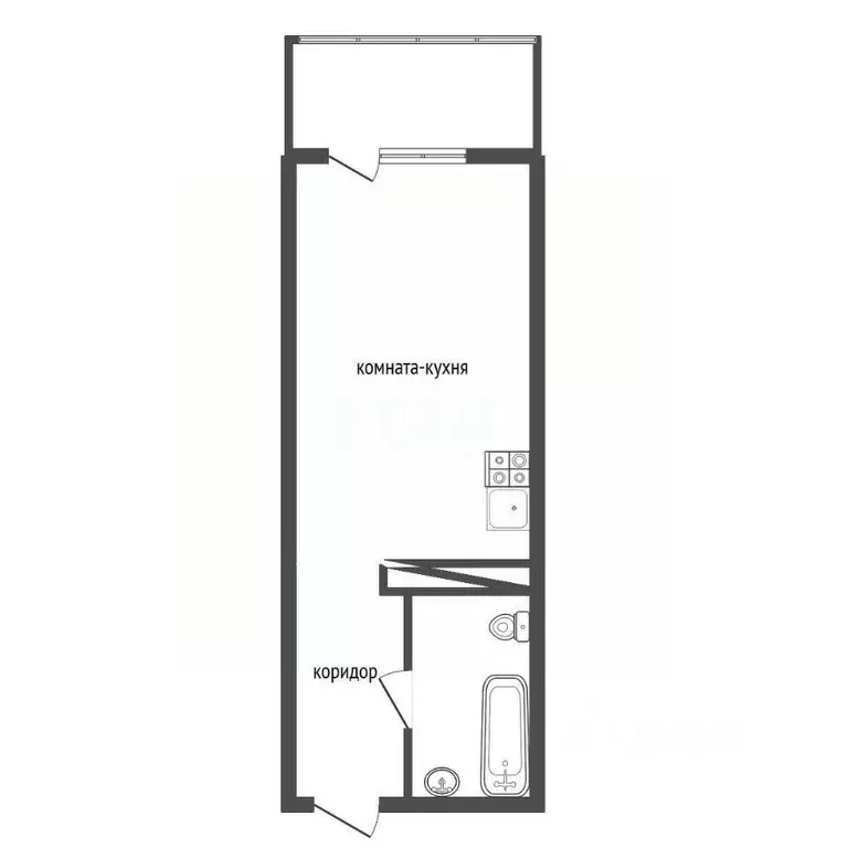 Студия Воронежская область, Воронеж ул. Независимости, 78к3 (15.7 м) - Фото 2