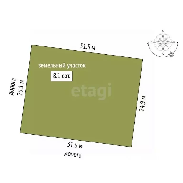 Участок в Татарстан, Тукаевский район, Мелекесское с/пос, Солнечное ... - Фото 2