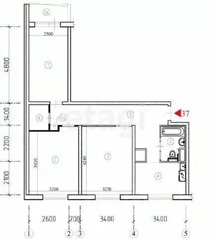 2-к кв. Удмуртия, Ижевск ул. Михаила Петрова, 26 (45.0 м) - Фото 0