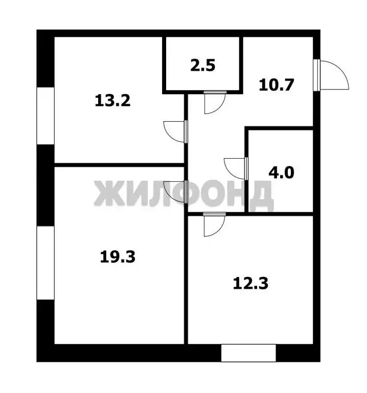 2-комнатная квартира: Новосибирск, улица Авиастроителей, 18 (62 м) - Фото 0