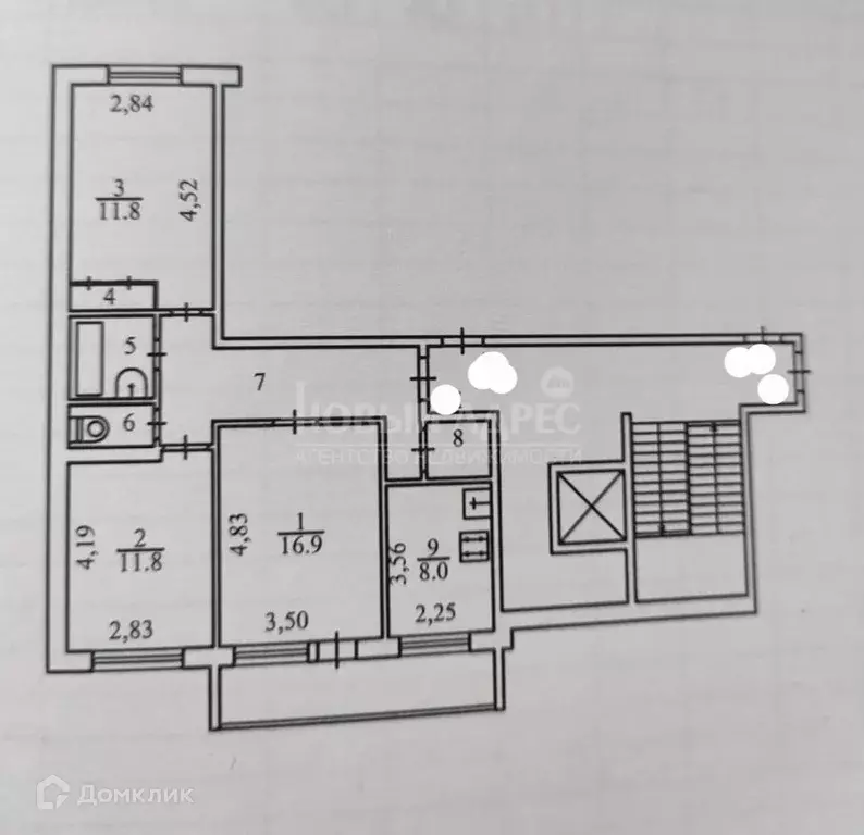 Продаётся 3-к квартира, 65.4 м - Фото 0