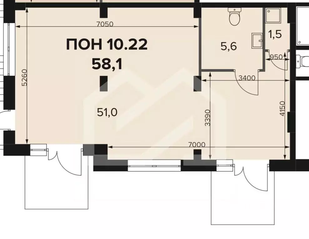 Торговая площадь в Москва Ленинградское ш., 228к5 (58 м) - Фото 2