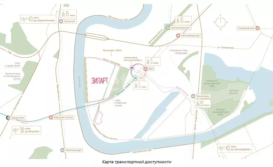 2-к кв. Москва Автозаводская ул., вл23 (57.9 м) - Фото 2