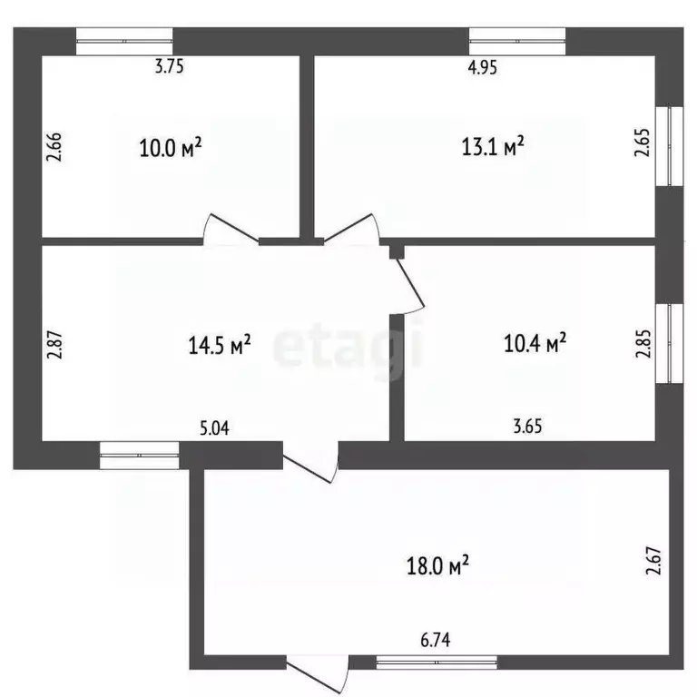 Дом в Кемеровская область, Кемерово пос. Комиссарово, ул. Морозная (47 ... - Фото 1