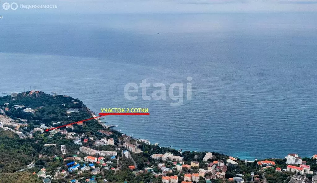 Участок в Гаспра, Алупкинское шоссе (2 м) - Фото 1