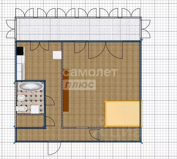 1-к кв. Алтайский край, Бийск ул. Ильи Мухачева, 125 (40.6 м) - Фото 2