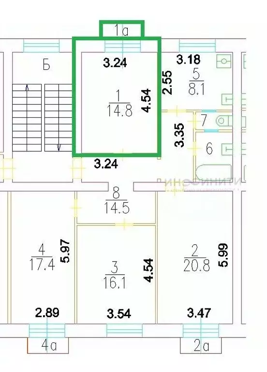 Комната Москва Дмитровское ш., 115К1 (14.8 м) - Фото 2