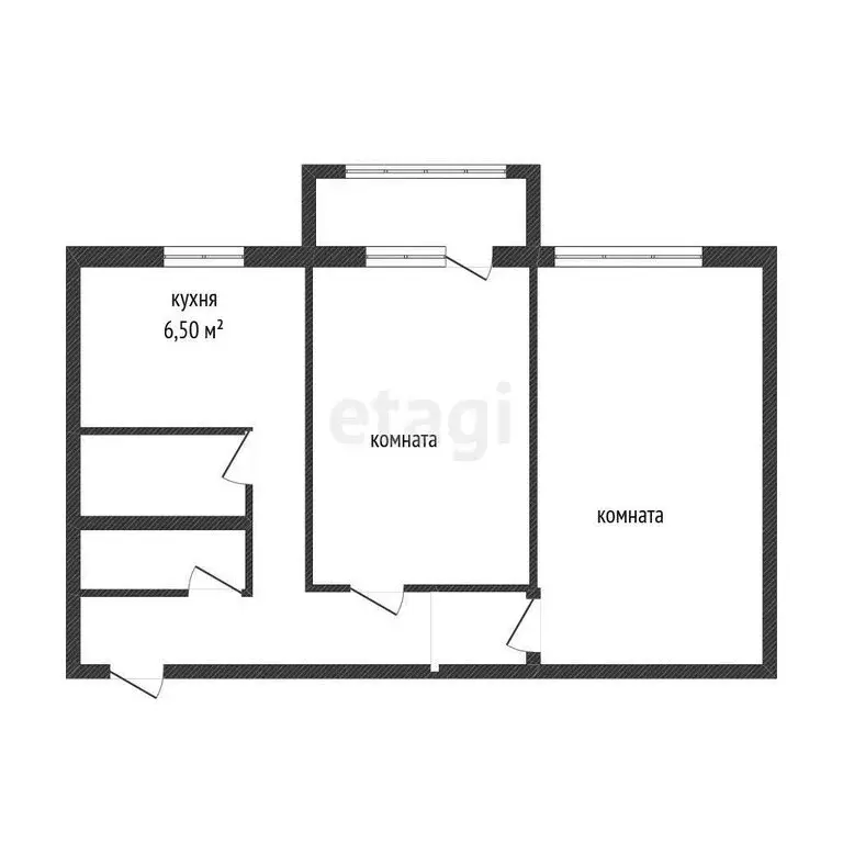 2-комнатная квартира: Кострома, Катушечная улица, 56 (45.8 м) - Фото 1