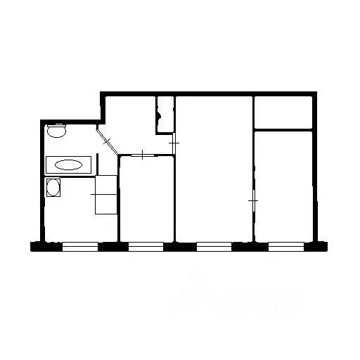 3-к кв. Омская область, Омск просп. Карла Маркса, 31 (56.3 м) - Фото 1