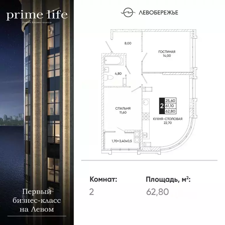 2-к кв. Ростовская область, Ростов-на-Дону Левобережье жилой комплекс ... - Фото 0