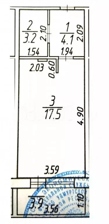 Квартира-студия, 24,8 м, 2/5 эт. - Фото 0