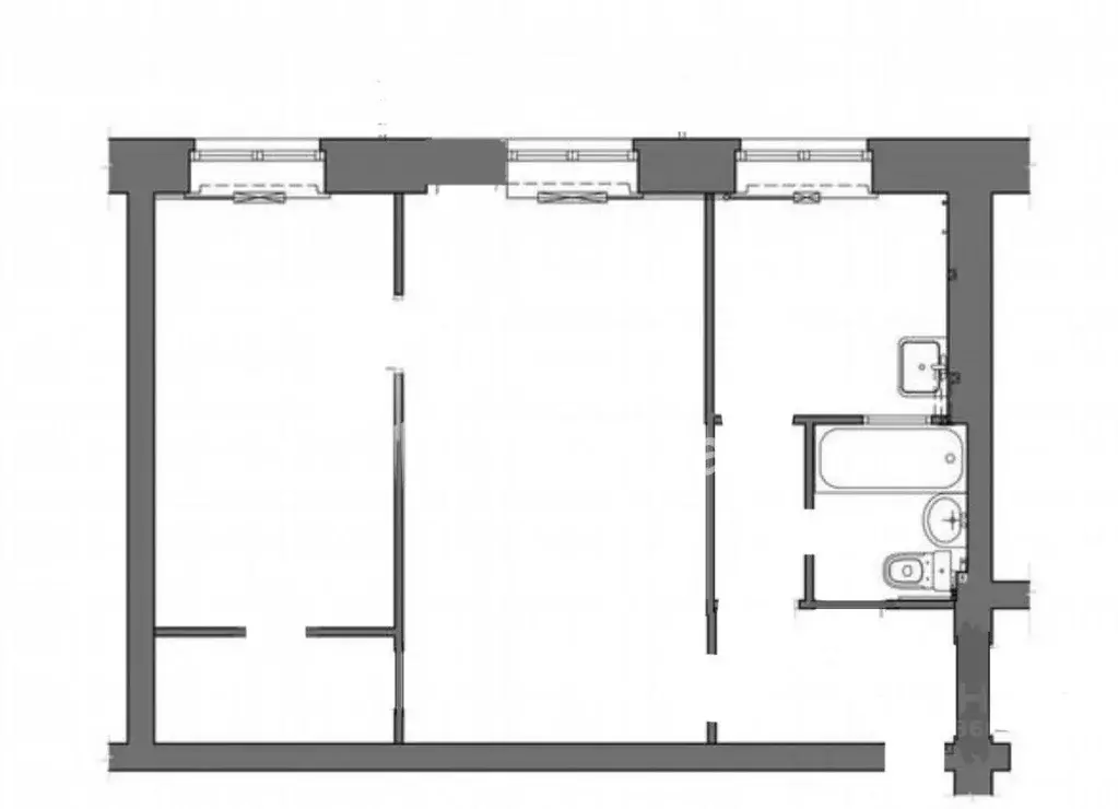 2-к кв. Московская область, Коломна просп. Кирова, 58Г (45.5 м) - Фото 2